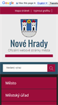 Mobile Screenshot of novehrady.cz